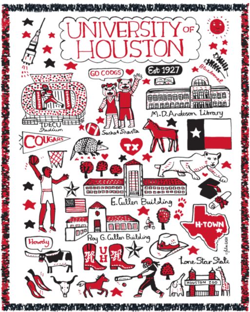 University of Houston Tapestry Blanket