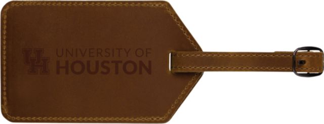 University of Houston Leather Luggage Tag