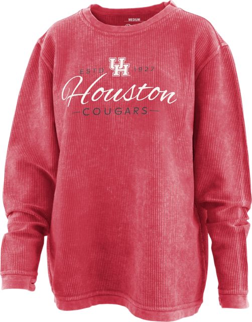 University of Houston Cougars Women's Corduroy Crewneck Sweatshirt