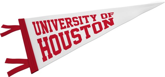 University of Houston 6'' x 15'' Pennant
