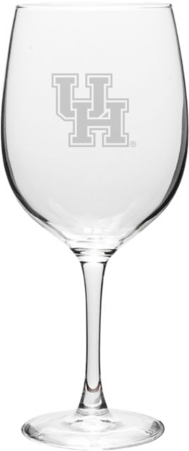University of Houston 19 oz. Wine Glass
