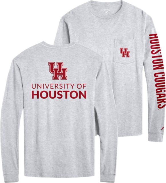 Men's Champion Gray Houston Cougars Icon Logo Basketball Jersey T