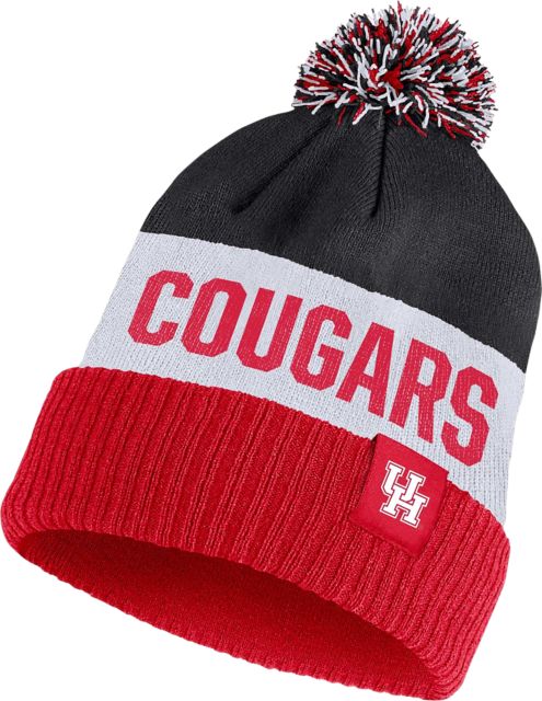 University of Houston Striped Pom Beanie