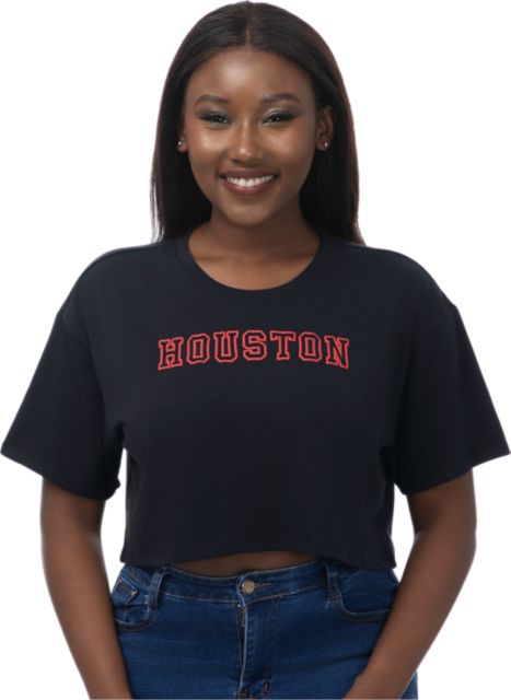 University of Houston Women's Boxy Crop Short Sleeve T-Shirt