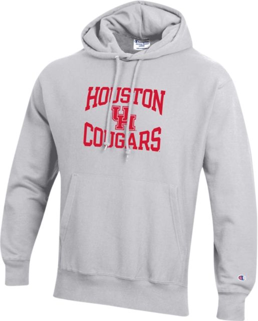 Red Large AH01 University of Houston Cougars Basic Block Hoodie 