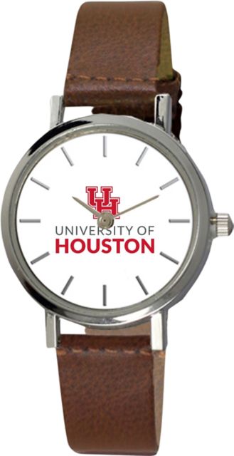 University of Houston 28 mm Ladies Leather Watch