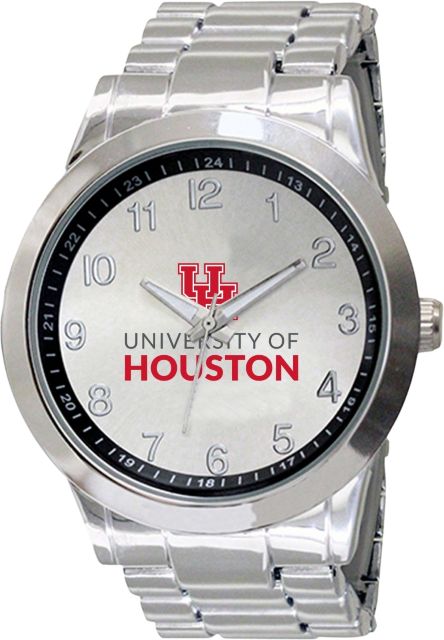 University of Houston 44mm Men's Stainless Steel Watch