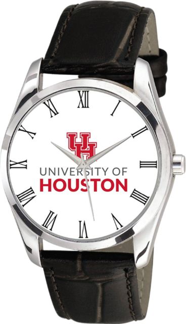 University of Houston 36mm Men's Leather Watch