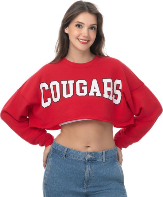 University of Houston Women's Crop Crewneck Sweatshirt