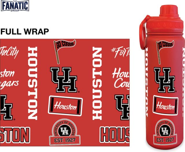 University of Houston 24 oz. Full Wrap Bottle