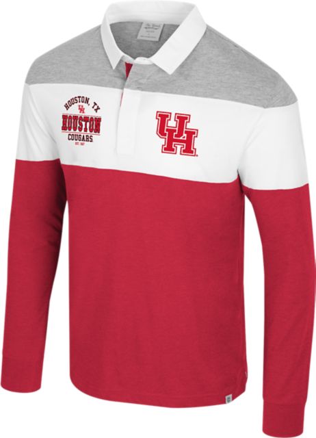 University of Houston Cougars Ground Floor Long Sleeve Rugby Polo