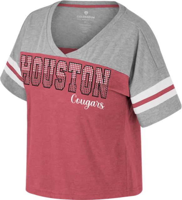University of Houston Cougars V-Neck Short Sleeve T-Shirt