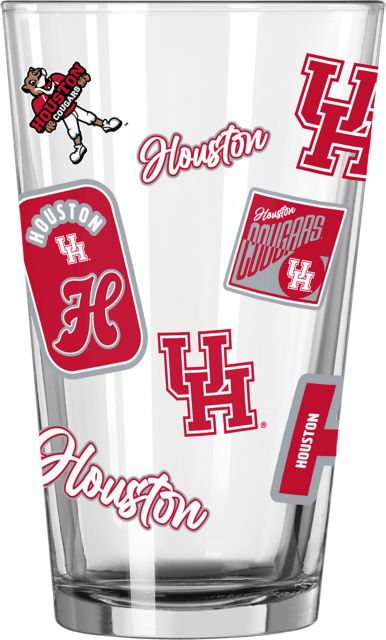 University of Houston 16 oz. Glass
