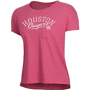 NCAA Houston Cougars RYLHOU02 Womens Crop T-Shirt