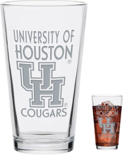University of Houston Cougars Engraved Glass
