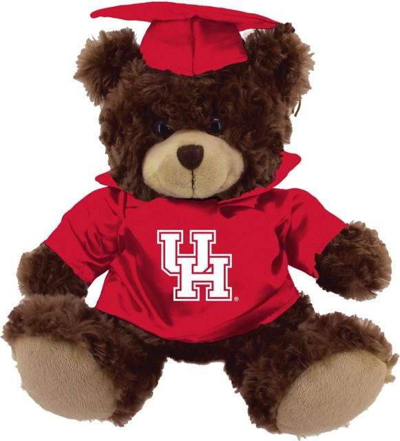 University of Houston 12'' Graduation Bear - Chocolate - ONLINE ONLY