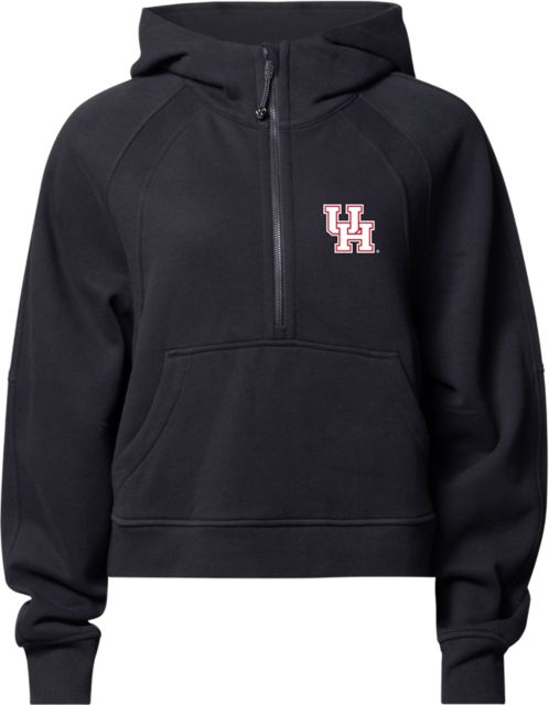 University of Houston Women's Oversized 1/2 Zip Hooded Sweatshirt
