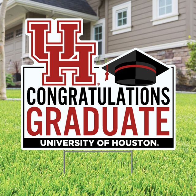 University of Houston Grad 22 x 19 Lawn Sign