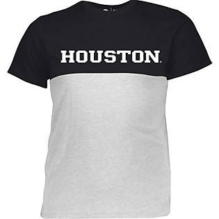 Junxiwf University Uh of Houston Men Breathable Cotton Short Sleeve T Shirts Medium Black