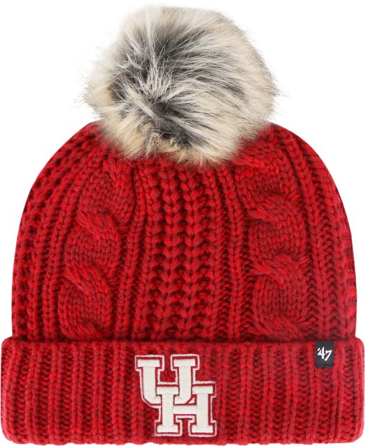 University of Houston Women's Fur Pom Beanie