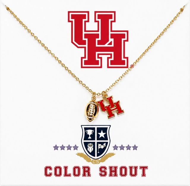 University of Houston Football Charm Necklace