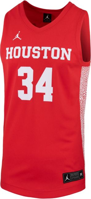 Jordan Men's Houston Cougars #10 Red Replica Basketball Jersey