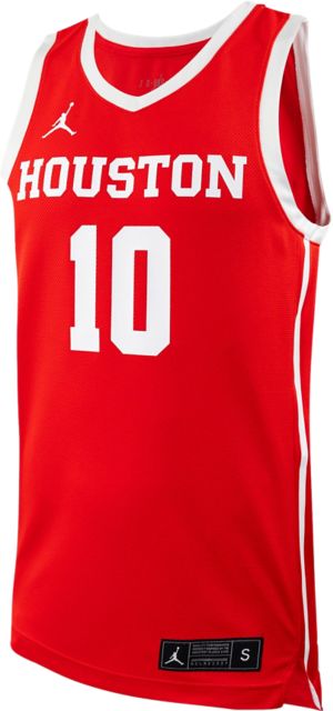 Top Players College Basketball Jerseys Men's #1 Jamal Shead Jersey Houston Cougars White