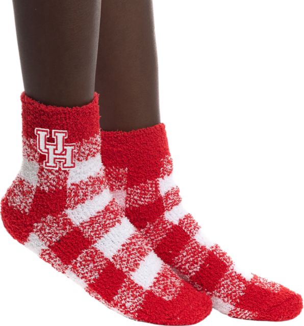 University of Houston Buffalo Check Socks