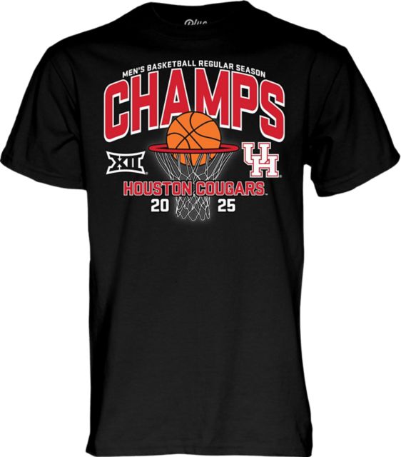 University of Houston Men's Basketball 2025 Big 12 Regular Season Champions Short Sleeve T-Shirt