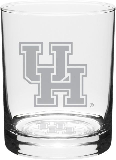 University of Houston 14 oz. Double Old Fashioned Glass