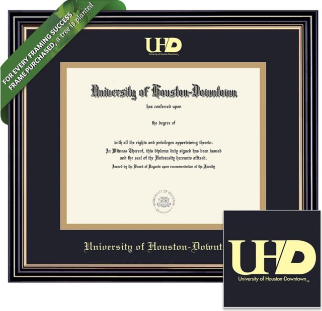 University of Houston - Downtown 11'' x 14'' Prestige Diploma Frame