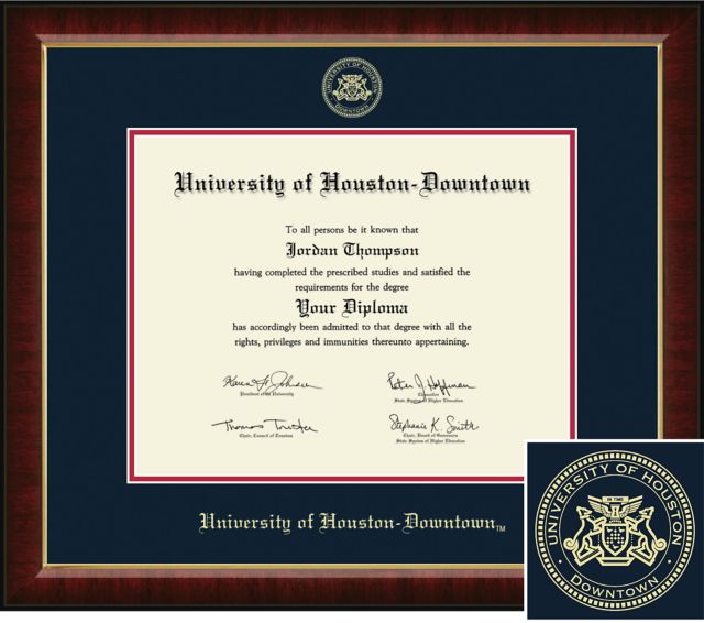 Church Hill Classics Embossed Diploma Frame. Bachelors, Masters, PhD - ONLINE ONLY