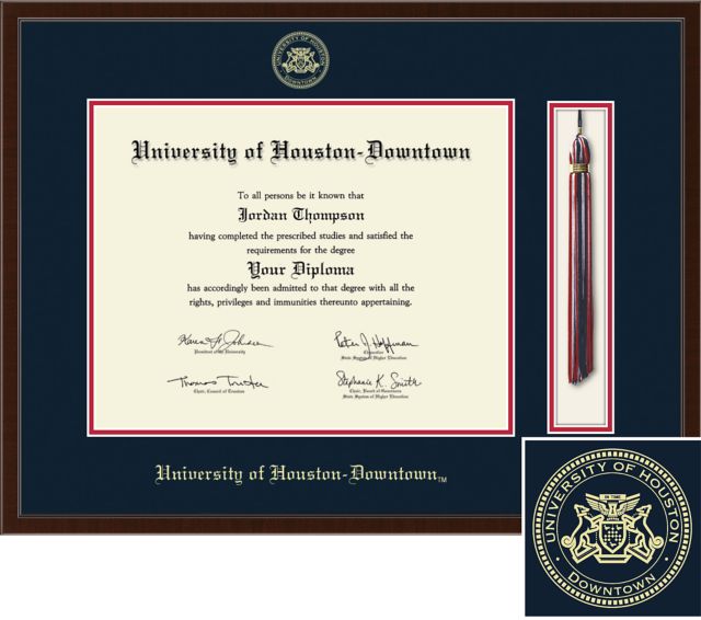 Church Hill Classics Tassel Diploma Frame. Bachelors, Masters, PhD. - ONLINE ONLY