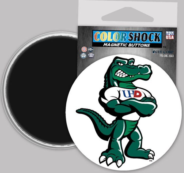 University of Houston - Downtown Gators 3" Button Magnet