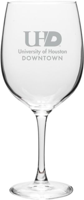 University of Houston - Downtown 19 oz. Wine Glass