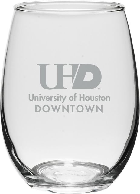 University of Houston - Downtown 21 oz. Wine Glass