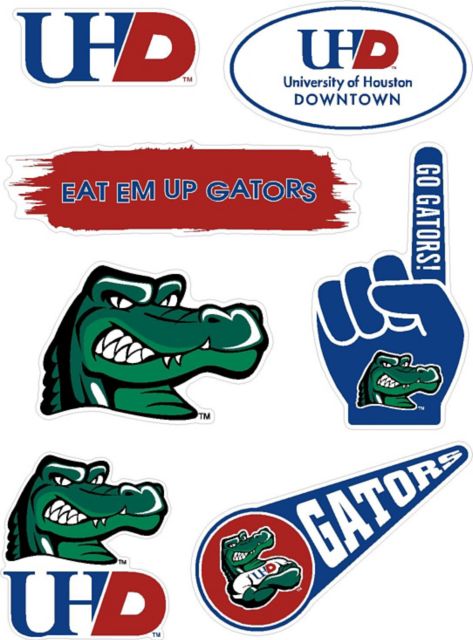 University of Houston - Downtown 7.5'' x 7.5'' Sticker Sheet