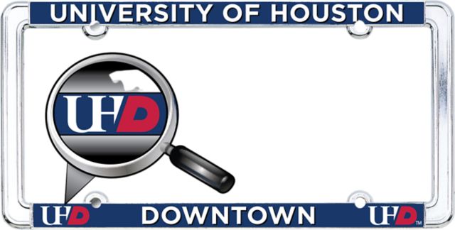 University of Houston - Downtown Thin Dome License Plate Frame