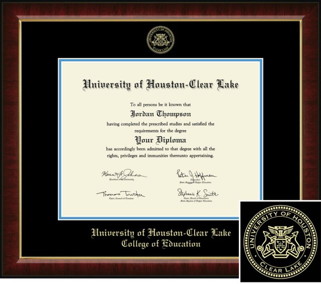 Church Hill Classics Embossed, College of Education 11x14, Bachelors, Master, PhD,  Diploma Frame - ONLINE ONLY