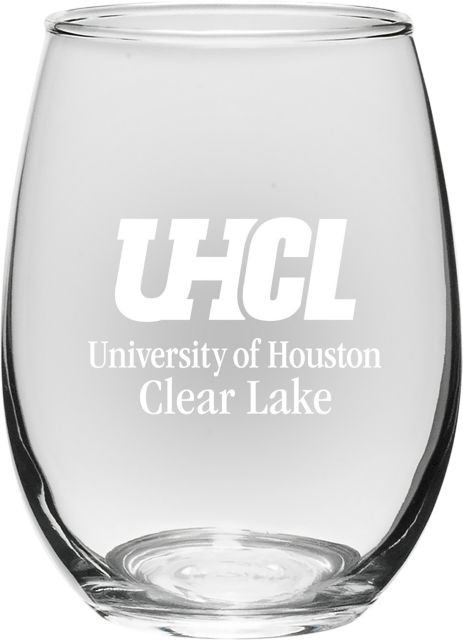 University of Houston-Clear Lake 21 oz. Stemless Wine Glass