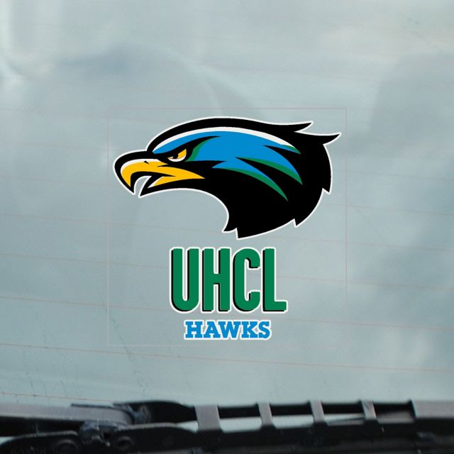 University of Houston-Clear Lake Hawks Cling Decal