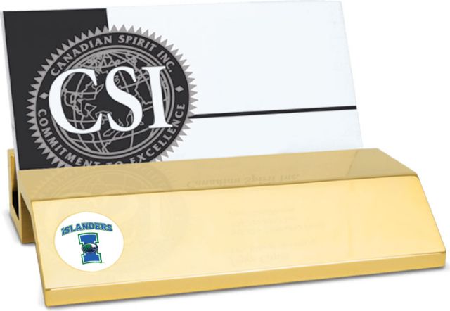 CSI Gold  Card Holder With  Colored Medallion - ONLINE ONLY