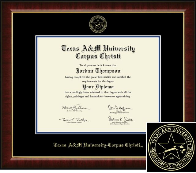 Church Hill Classics Embossed Diploma Frame.  PhD - ONLINE ONLY