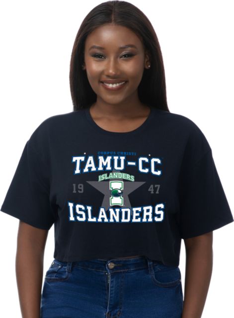Texas A&M University-Corpus Christi Islanders Women's Boxy Crop Short Sleeve T-Shirt