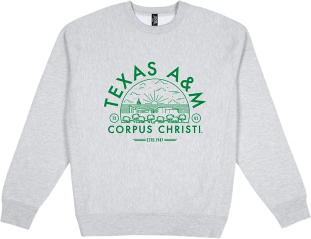 Texas A&M University-Corpus Christi Premium Heavyweight Pullover Fleece Crewneck - ONLINE ONLY