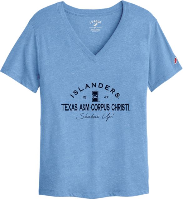 Texas A&M University-Corpus Christi Islanders Women's V-Neck Short Sleeve T-Shirt