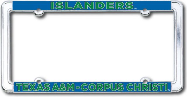 Texas A&M University-Corpus Christi Islanders Thin Dome License Plate Frame