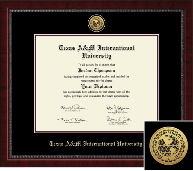 Church Hill Classics Engraved Diploma Frame. Bachelors, Masters, PhD. - ONLINE ONLY