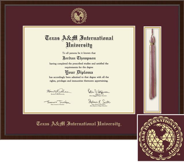 Church Hill Classics Tassel Diploma Frame. Bachelors, Masters, PhD. - ONLINE ONLY