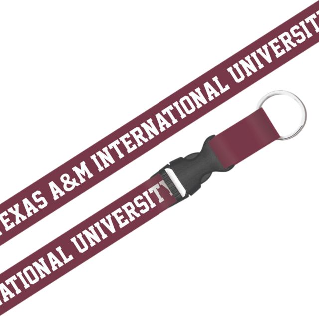 Texas A & M International University Lanyard with Buckle